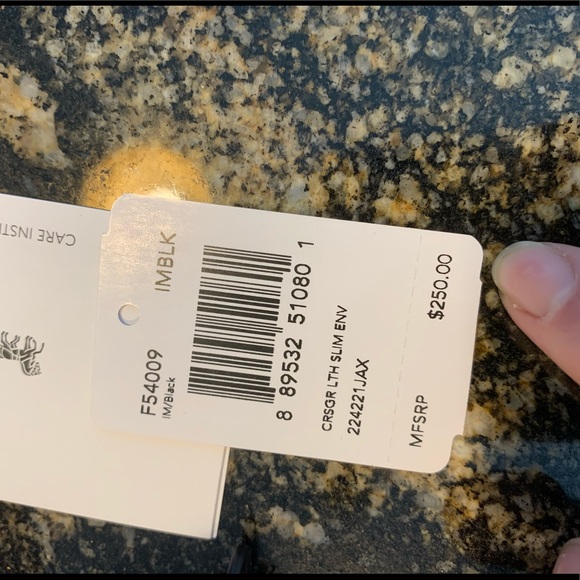 🌿SOLD🌿Coach Wallet Crossgrain leather NWT Black - Picture 11 of 11